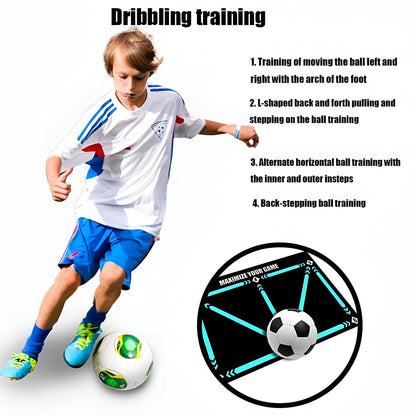 FootyMat™ Soccer Dribble Training Mat